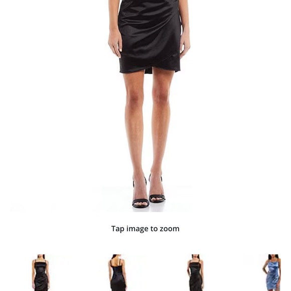 DILLARD’S SATIN LIGHT PINK DRESS - Picture 3 of 5